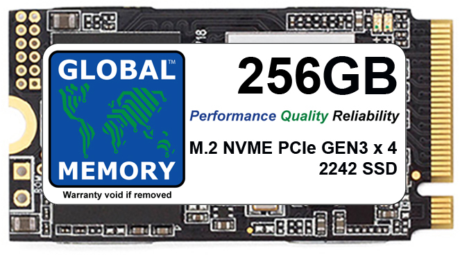 256GB M.2 2242 PCIe Gen3 x4 NVMe SSD FOR LAPTOPS / DESKTOP PCs / SERVERS / WORKSTATIONS